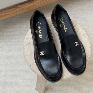 Black Chanel Loafers